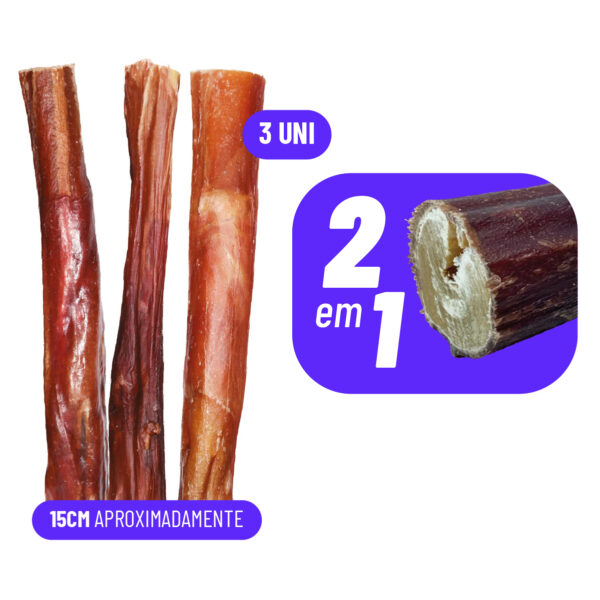 PACOTE PALITO BOCHECHA BOV C/ CAPA VG 5-6 POL C/3 UN 170G NAT FARM BR  NTDRNB00149