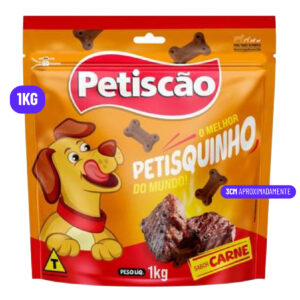 PACOTE PETISQUINHO MASTIGAVEL CARNE 1KG PETISCAO                       TRSTBF00019