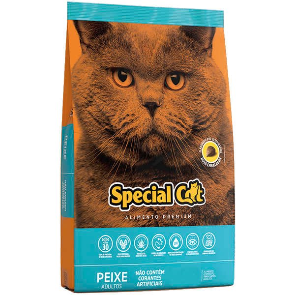 Ração Special Cat, Gatos Adultos, Peixe - 20kg
