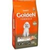 Ração Golden, Cães Adultos Raças Pequenas - Salmão e Arroz