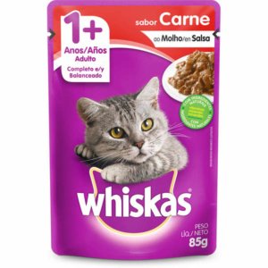 Sachê Whiskas, Gatos Adultos - Carne