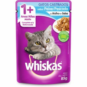 Sachê Whiskas, Gatos Castrados - Peixe