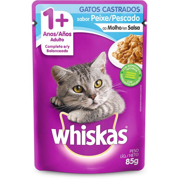 Sachê Whiskas, Gatos Castrados - Peixe