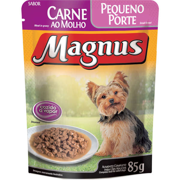 Sachê Magnus, Cães Adultos Raças Pequenas - Carne