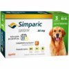 Antipulgas Simparic 80mg, Cães 20,1 a 40kg