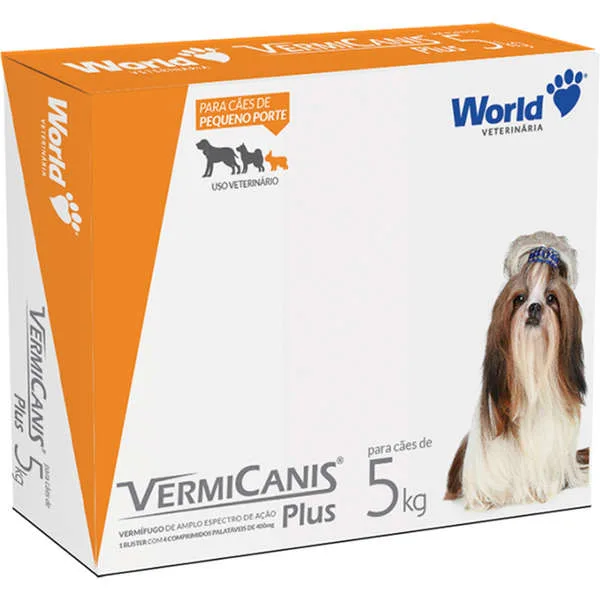 Vermífugo VermiCanis, Cães de 5kg