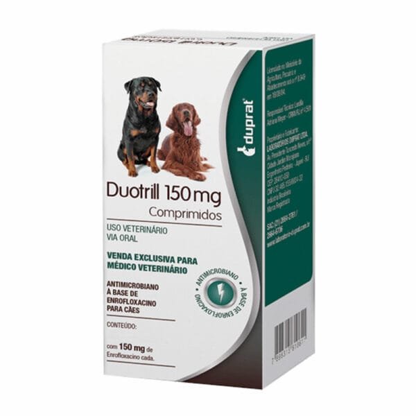 Antibiótico, Duotrill 150mg - Para Cães