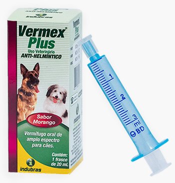 Vermífugo Vermex Plus, Para Cães e Gatos