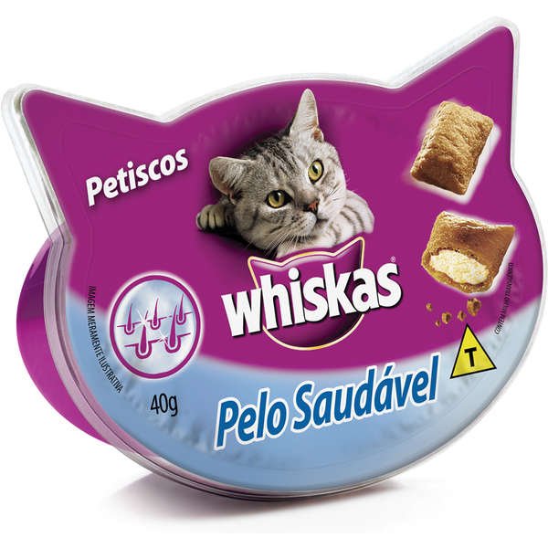 Petisco Whiskas, Gatos - Pelo Saudável