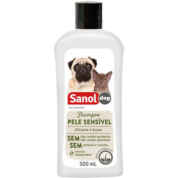 Shampoo Sanol, Cães e Gatos - Pele Sensível