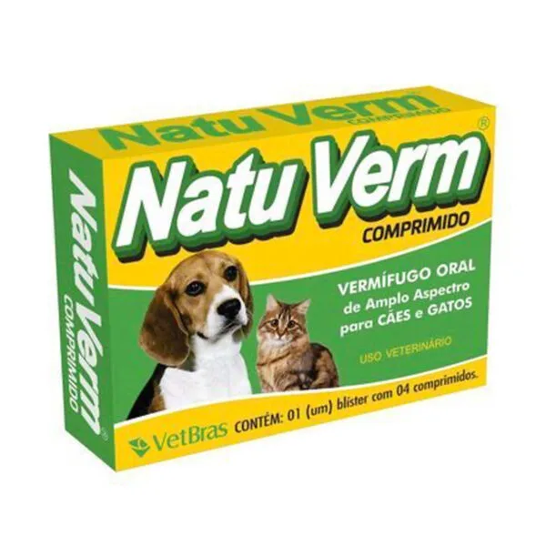 Vermífugo Natu Verm, Para Cães e Gatos