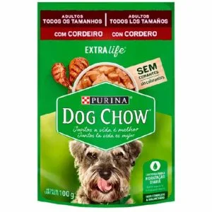 Sachê Dog Chow, Cães Todos os Tamanhos Adultos - Cordeiro