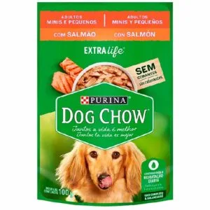 Sachê Dog Chow, Cães Mini & Pequenos Adultos - Salmão