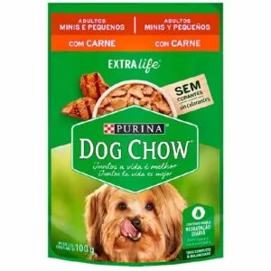 Sachê Dog Chow, Cães Mini & Pequenos Adultos - Carne