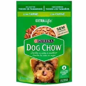 Sachê Dog Chow, Cães Mini & Pequenos Filhotes - Carne