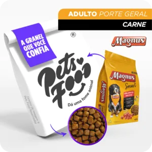 Ração Magnus, Cães Adultos - Carne | A Granel 1KG
