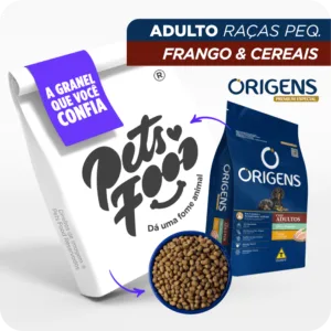 Ração Origens, Cães Adultos Raças Pequenas - Frango & Cereais | A Granel 1KG