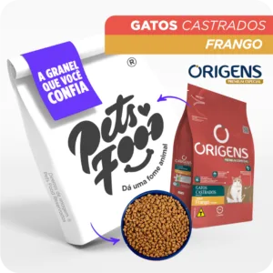 Ração Origens, Gatos Castrados - Frango | A Granel 1KG