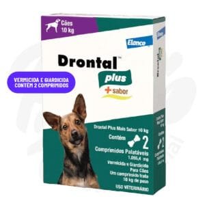 Vermífugo Drontal Plus 10kg, Para Cães