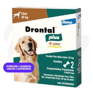 Vermífugo Drontal Plus 35kg, Para Cães