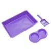 bandeja four plastic para gatos roxa