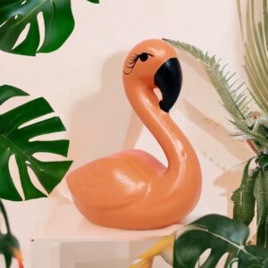 Cachepô Bichinho Flamingo costela de adão