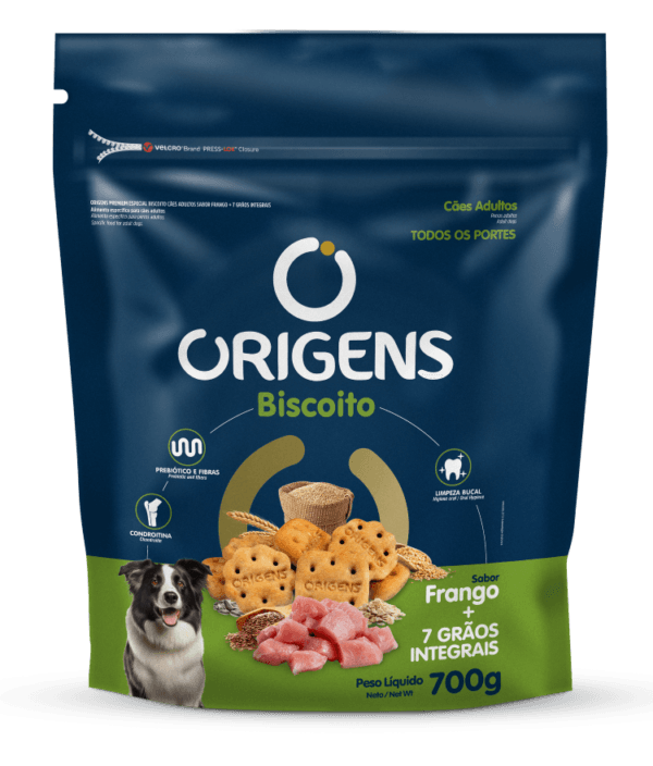 Biscoito Origens, Cães Adultos, Frango 400g