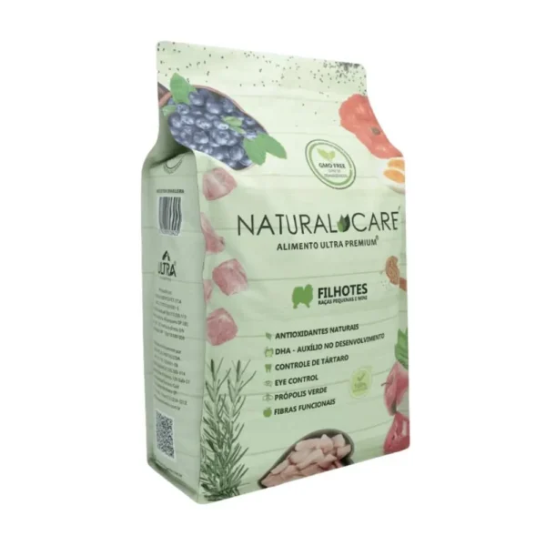 ração natural care filhotes raças pequenas