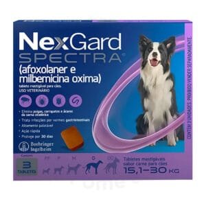 NEXGARD SPECTRA 15,1 A 30KG - 3 TABLETES