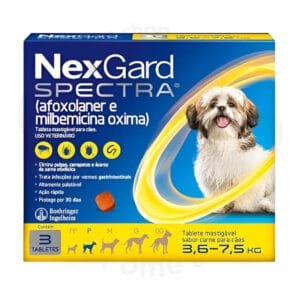 NEXGARD SPECTRA 3,6KG A 7,5KG - 3 TABLETES
