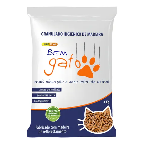 granulado like cat bem gato 4kg