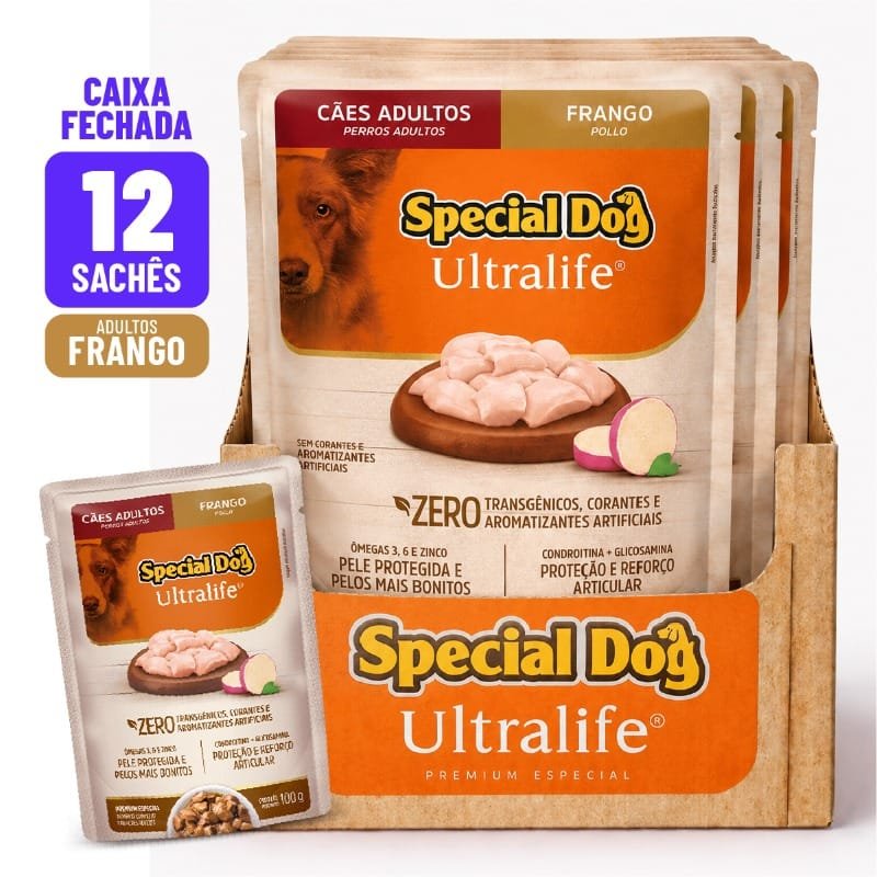Sache Special Dog Ultra Rp Ad Frango | Caixa C/12 Uni.