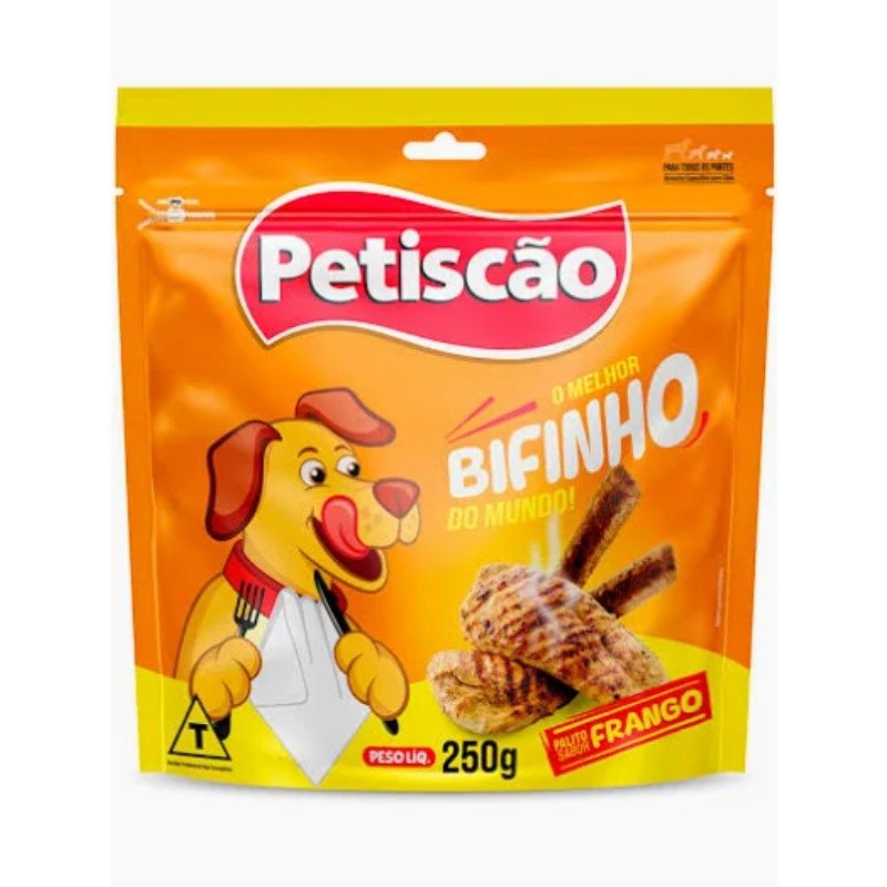 Palito Bifinho Petiscão, Cães - Frango