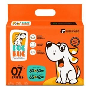 Tapete Higiênico Dog Rug, Cães - 80x60 | 7 Un