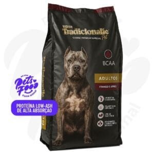 Ração Tradicionalle BCAA, Cães Adultos Raças Médias e Grandes - Frango & Arroz