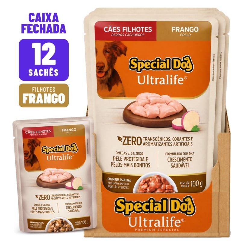 Sache Special Dog Ultra Filh Frango | Caixa C/12 Uni.