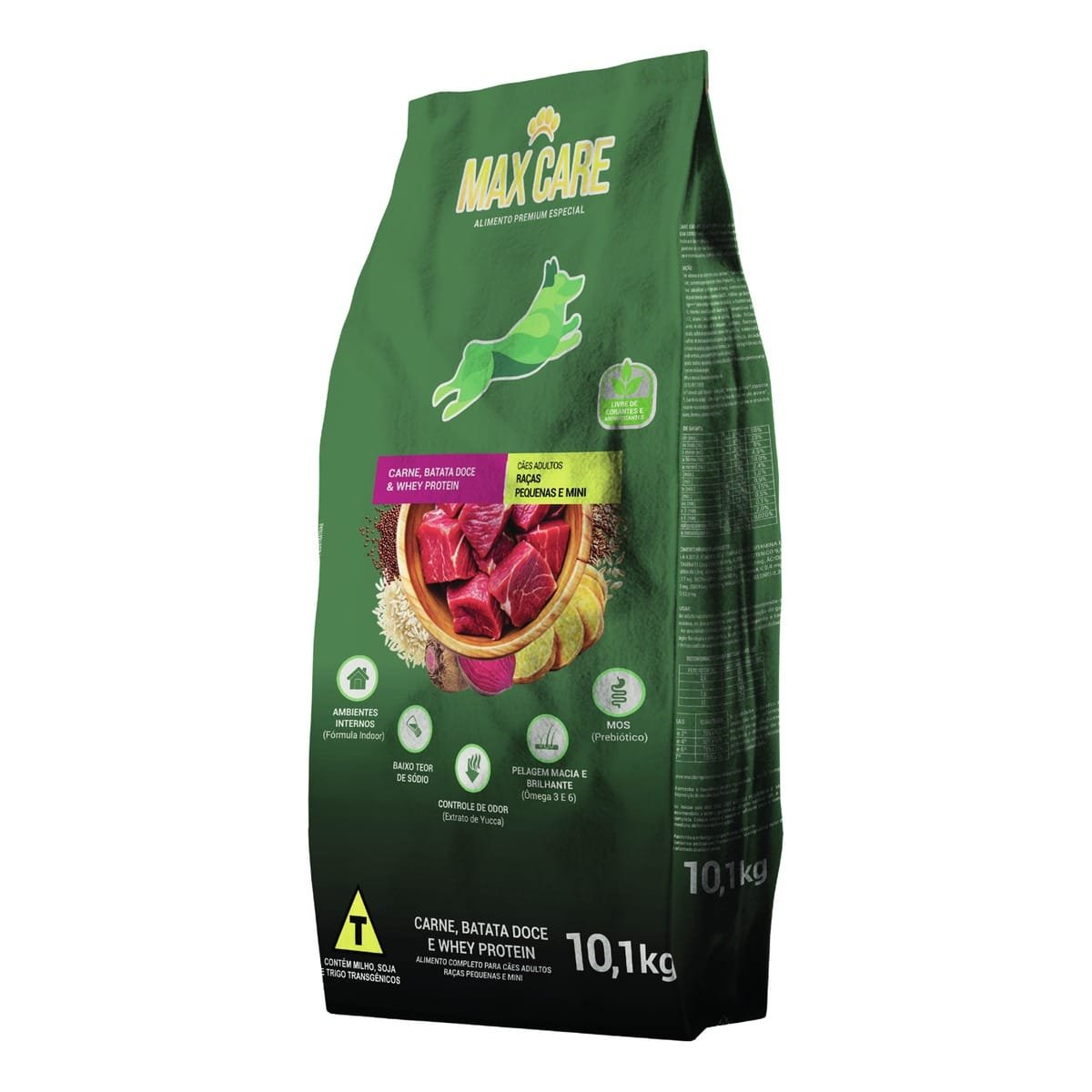 Ração Max Care Cães Adultos Raças Pequenas e Mini 10,1kg