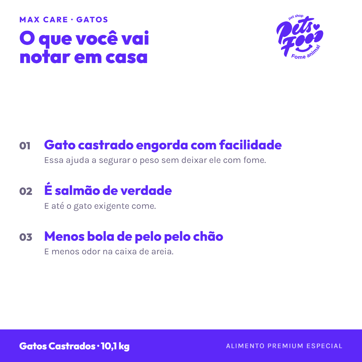Ração Max Care Gatos Castrados a granel no dia a dia Ração Max Care Gatos Castrados a granel, no dia a dia