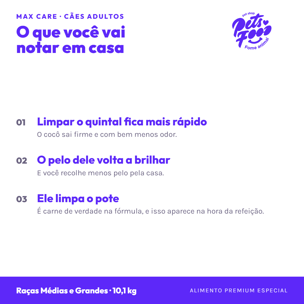 Ração Max Care Cães Adultos Raças Médias e Grandes a granel no dia a dia Ração Max Care Cães Adultos Raças Médias e Grandes a granel, no dia a dia