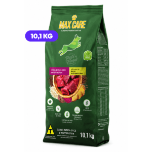 Ração Max Care Cães Adultos Raças Pequenas e Mini 10,1 kg, embalagem